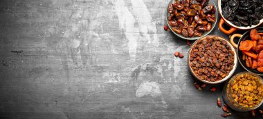 Kurutulmuş meyve kase.