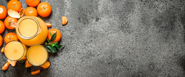 Freshly squeezed juice of ripe tangerines.