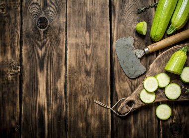 Kabak kesim için bir bıçak ile . 