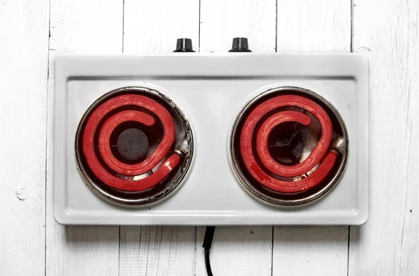 The concept of running heated electric cooker . — Stock Photo, Image