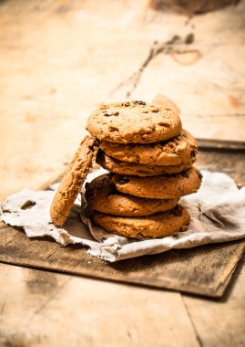 Eski kumaş üzerine yulaf kurabiye .