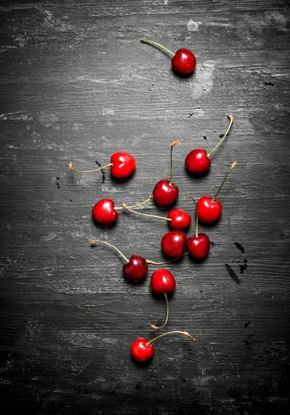 A cereja vermelha  . — Fotografia de Stock