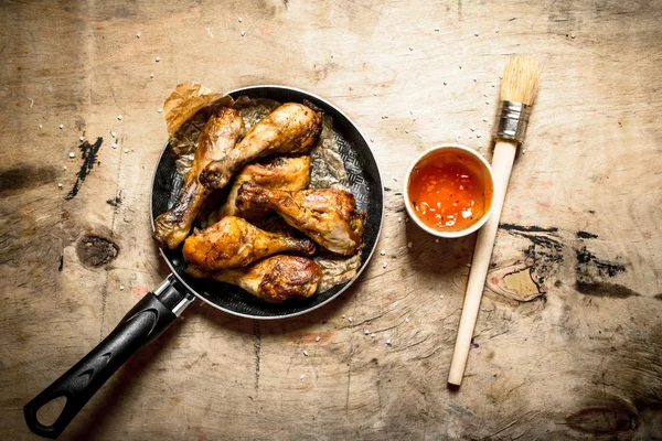 Domates soslu kızarmış tavuk..