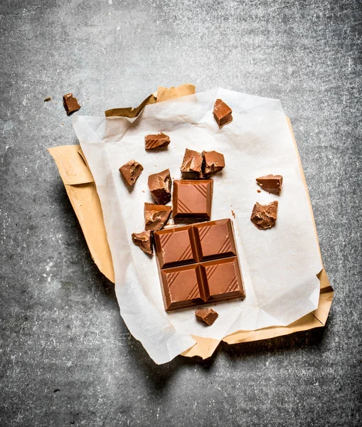 Sütlü çikolata kağıt.