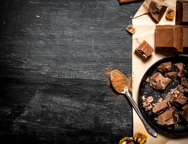 Sütlü çikolata kakao ile.