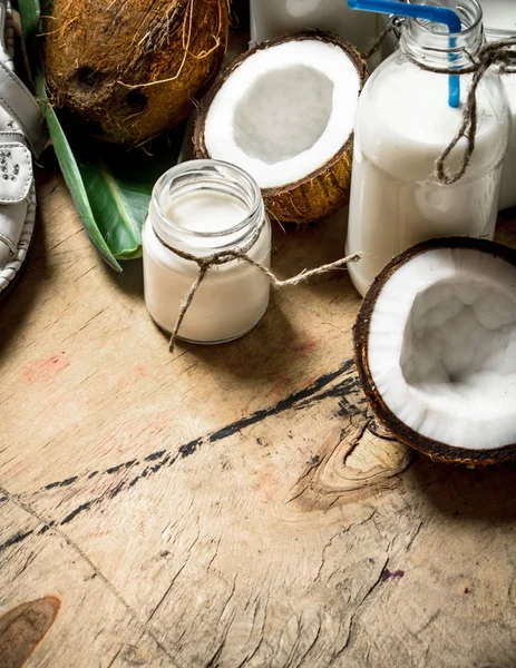 Hindistan cevizi suyu krema ile.