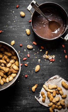 Taze çikolata tereyağı .