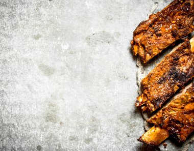 Domuz kaburga ızgara.