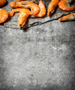 Ham büyük karides.