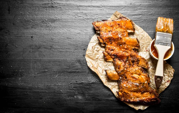 Pork ribs grilled — Stock Photo, Image