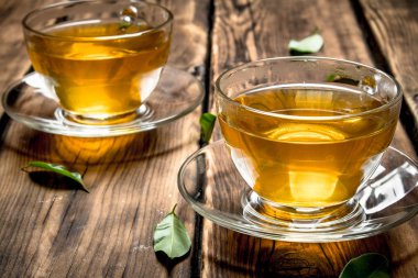 güzel kokulu çay yaprakları.