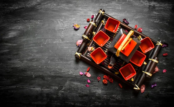 Traditional Chinese tea with herbs. — Stock Photo, Image