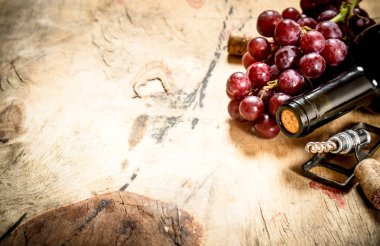 kırmızı üzüm şarap şişe