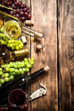 Beyaz ve kırmızı şarap