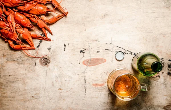 Crawfish cozido fresco com cerveja . — Fotografia de Stock