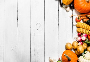 farklı çiğ sebze .