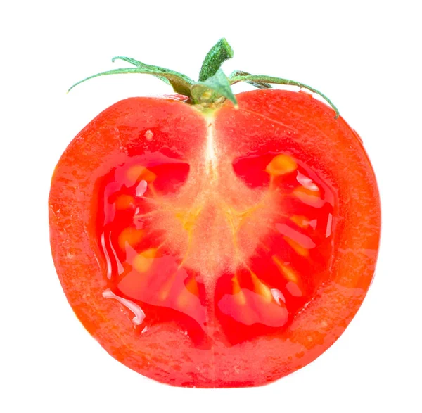 Slice Fresh tomatoes . Isolated — Stock Photo, Image