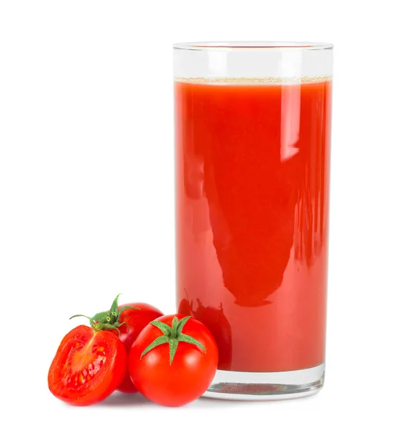 ガラスとフレッシュ トマトのトマト ジュース . — ストック写真