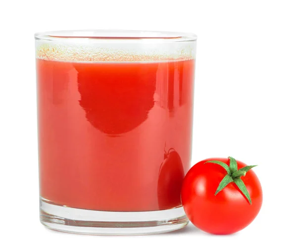 ガラスとフレッシュ トマトのトマト ジュース . — ストック写真