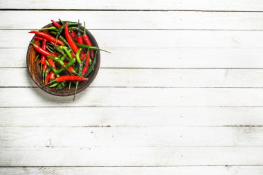 Bir kase sıcak biber.