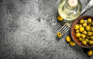 Salamura Zeytin zeytinyağı ile.