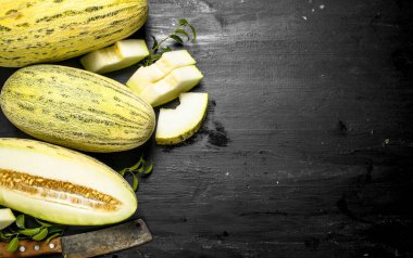 taze olgunlaşmış kavun.