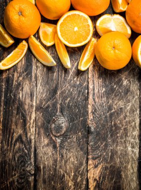 Taze dilim portakal .