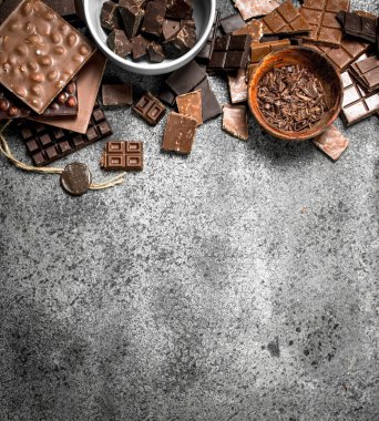 Kase çikolata çeşitleri.