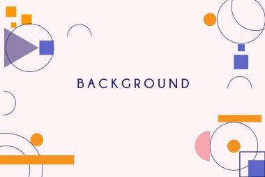 Soyut vektör arkaplanı. Metin ve mesajlar için sıvı ve geometrik şekillere ve yerlere sahip bileşim