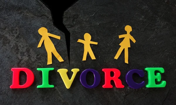 Skilsmässa familj koncept — Stockfoto