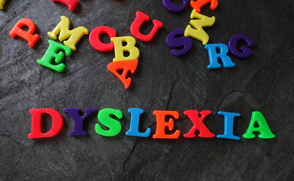 Dislexia jugar letras —  Fotos de Stock