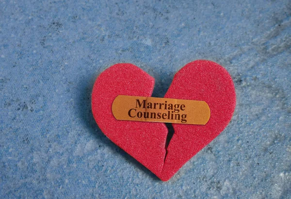 Evlilik danışmanlığı kalp — Stok fotoğraf
