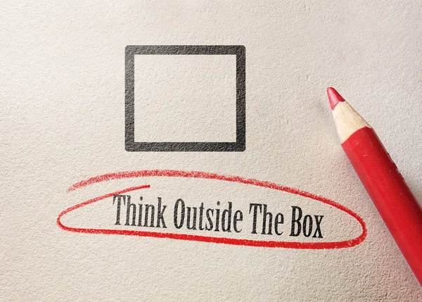 Think Outside the Box — Stock Photo, Image