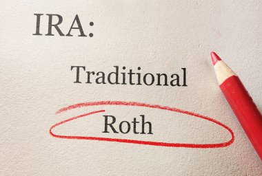 Roth IRA circle clipart