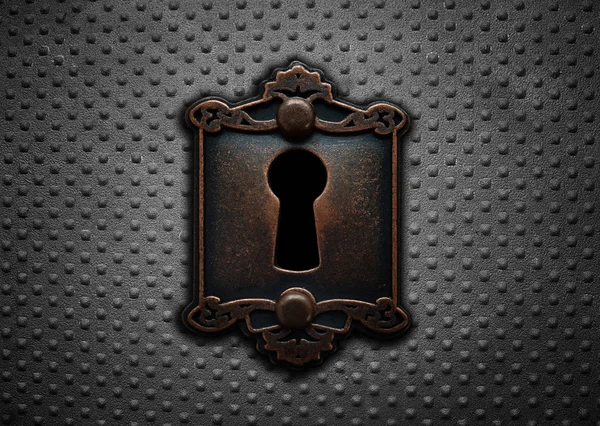Lock on Steel Door — Stock Photo, Image