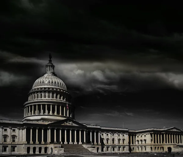 Washington Dc capitol fırtına — Stok fotoğraf