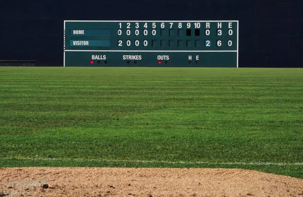 Vintage baseball scoreboard — Stock Photo, Image