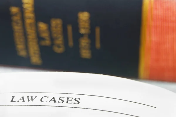 Law cases page — Stock Photo, Image