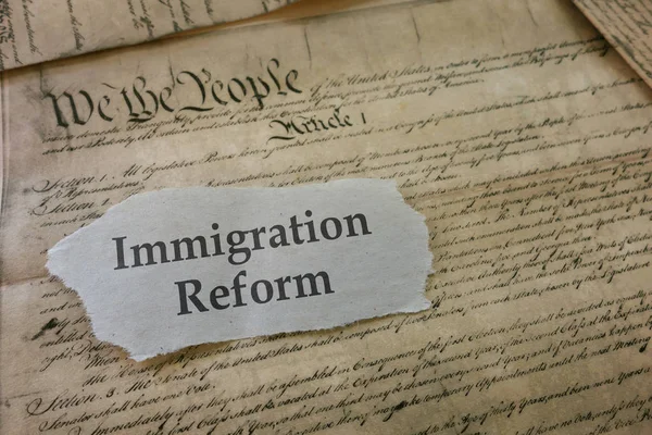Immigration Reform nagłówek — Zdjęcie stockowe