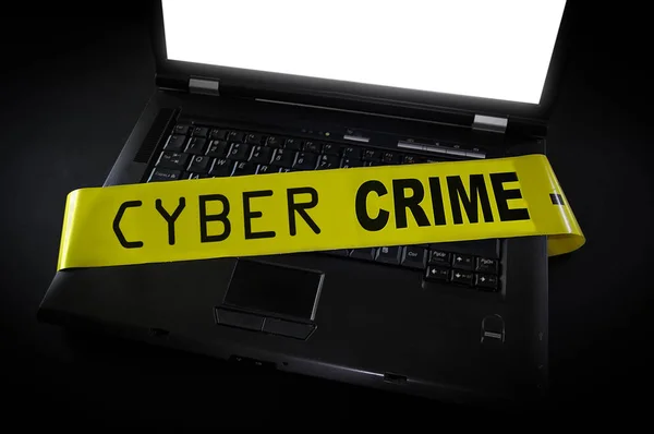 Számítógépes bűnözés számítógép — Stock Fotó