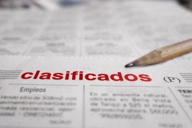 İspanyol gazetesi sınıflandırılmış bölümü