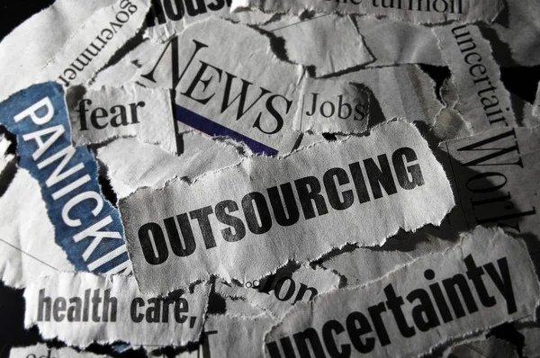 Job outsourcing concept — Stock Photo, Image