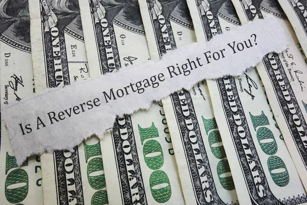 Reverse mortgage question — Stock Photo, Image