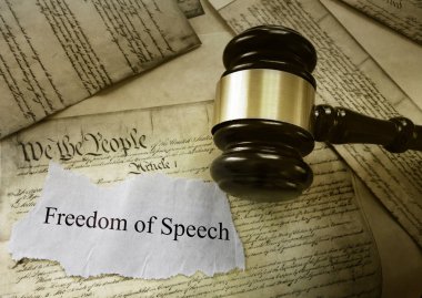 Freedom of Speech message clipart