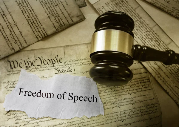 Freedom of Speech message — Stock Photo, Image