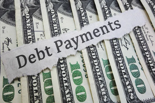 Debt Payment news headline — Stock Photo, Image