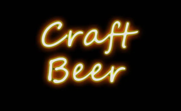 Neon Craft Beer — Stockfoto