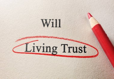 Will or Living Trust clipart
