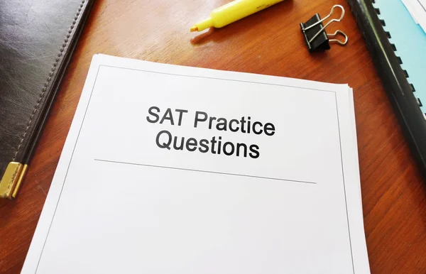 Cuestiones prácticas del SAT — Foto de Stock