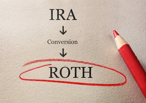 Roth Ira conversie — Stockfoto